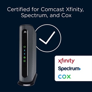 mb7621 is certified for comcast xfinity, cox, and charter spectrum