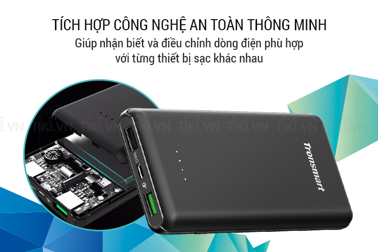 Pin Sạc Dự Phòng Tronsmart Presto 10000mAh QC3.0 - Hàng Chính Hãng